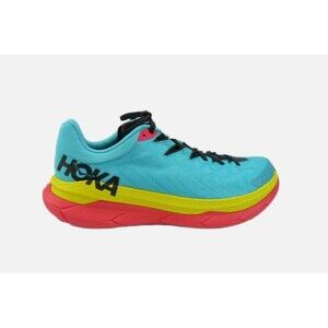 Hoka One One Tecton X Scuba Running Trail Shoe Sneaker Size 12D Blue Diva Pink